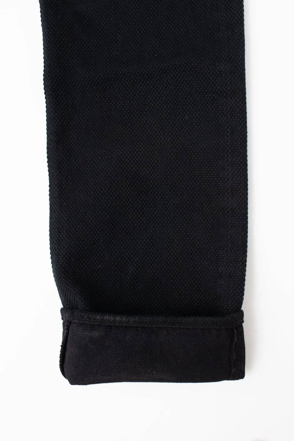1877S - "Kurozome" Sashiko Selvedge Pants Slim Straight - Black