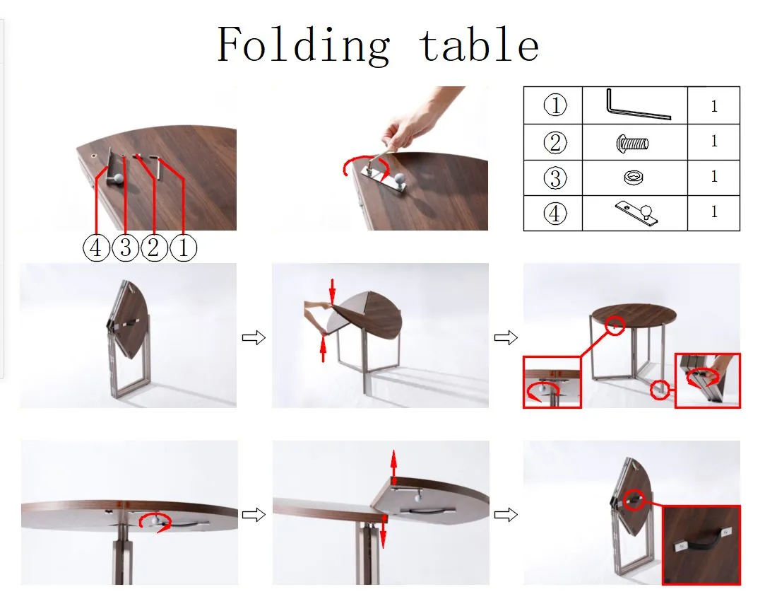35" Folding Table Multi-Use in Natural