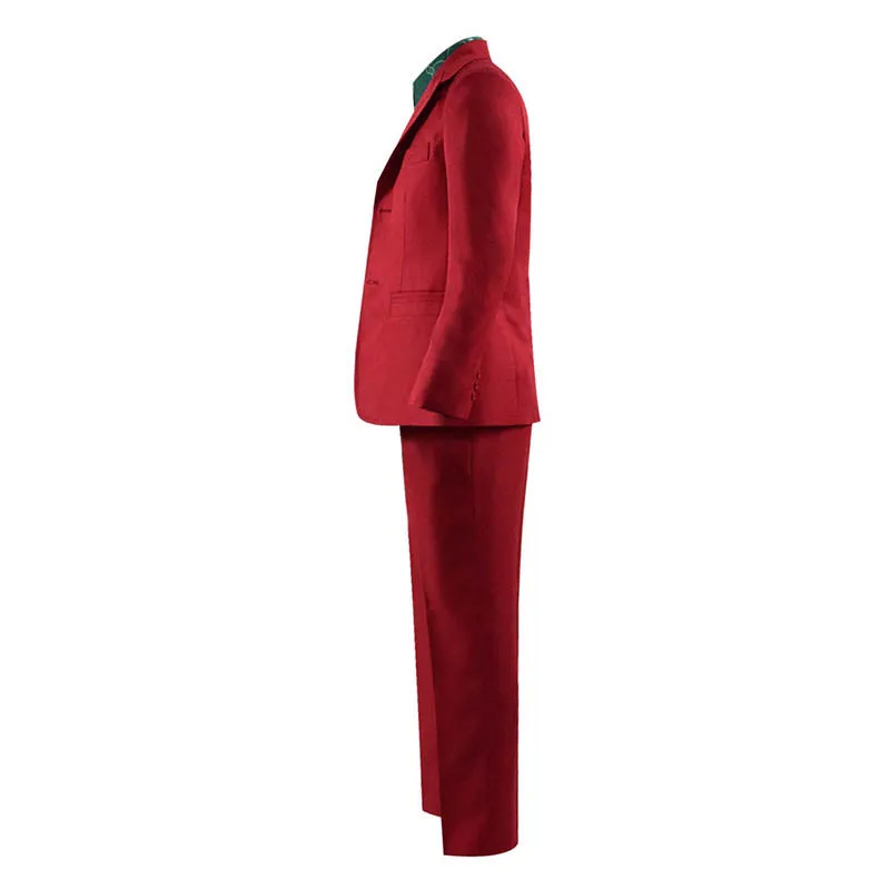 Becostume The Joker Cosplay Costume Joker Red Classic Suit Uniform Halloween Outfit