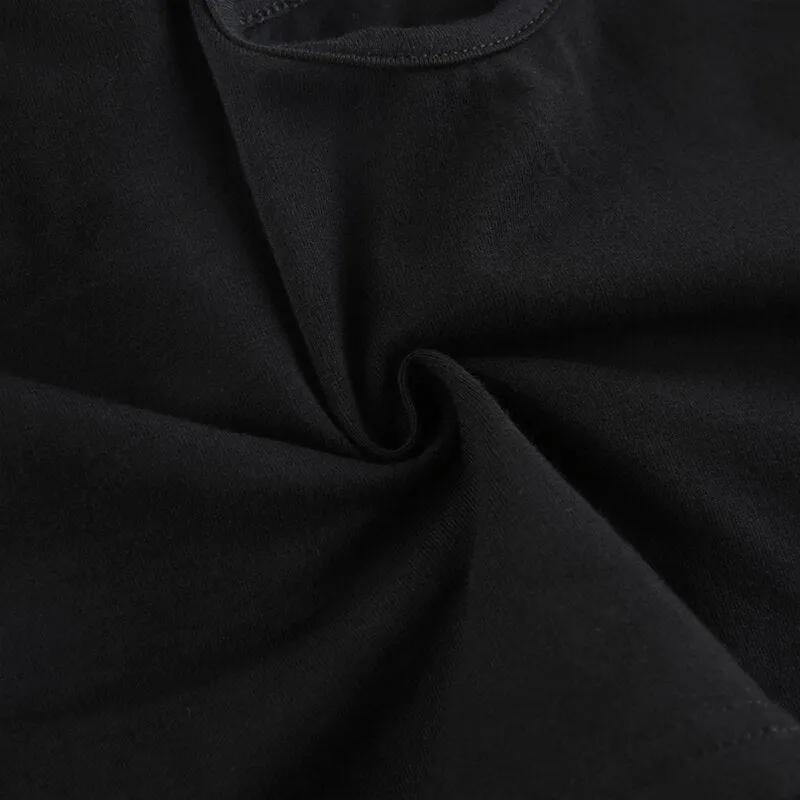 Black Slim Asymmetrical Crop Cut-Out Vest