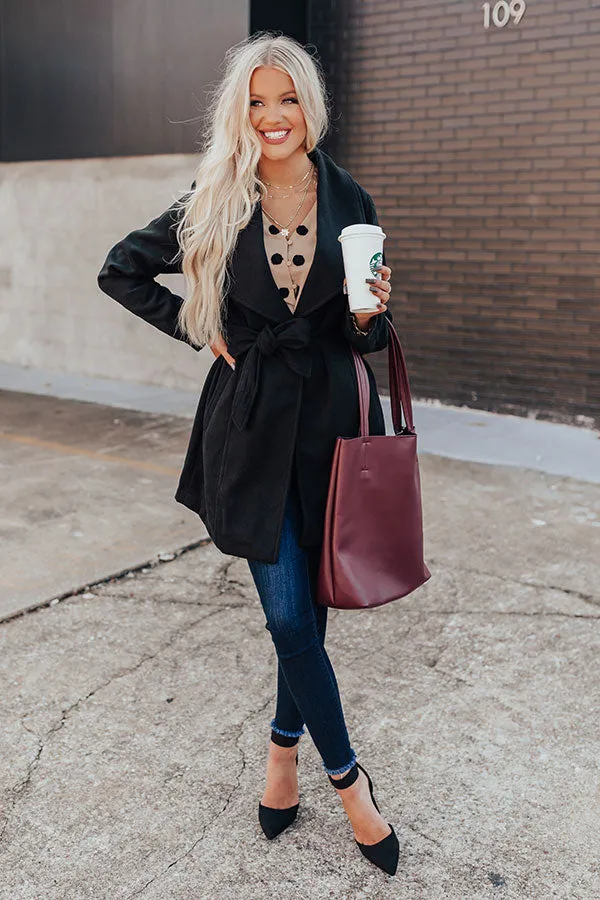 City Estate Coat In Black