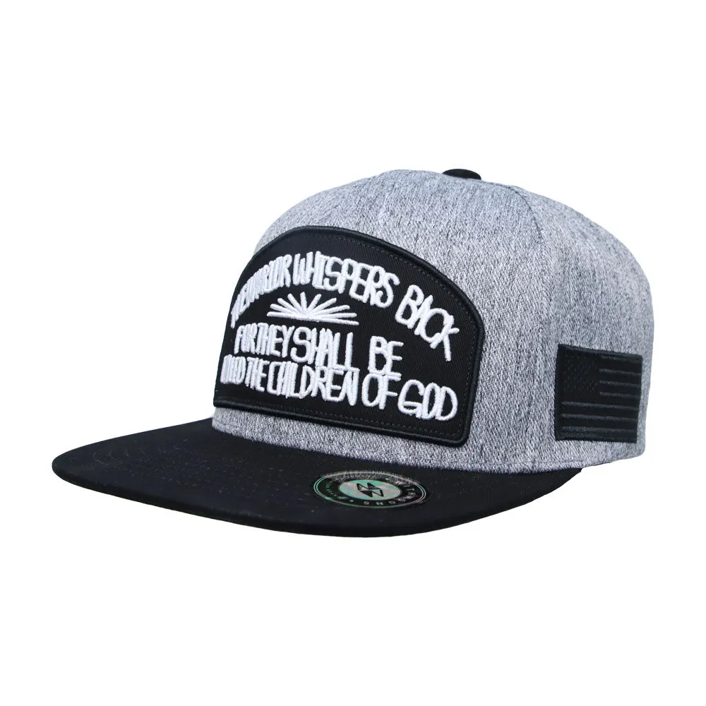 Cotton Snapback Hat Lettering USA Flag Embroidery Hiphop Flat Bill Baseball Cap TR21402