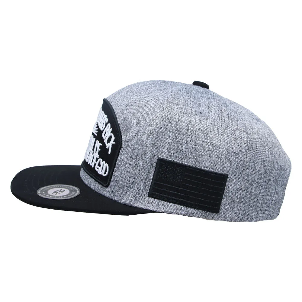 Cotton Snapback Hat Lettering USA Flag Embroidery Hiphop Flat Bill Baseball Cap TR21402