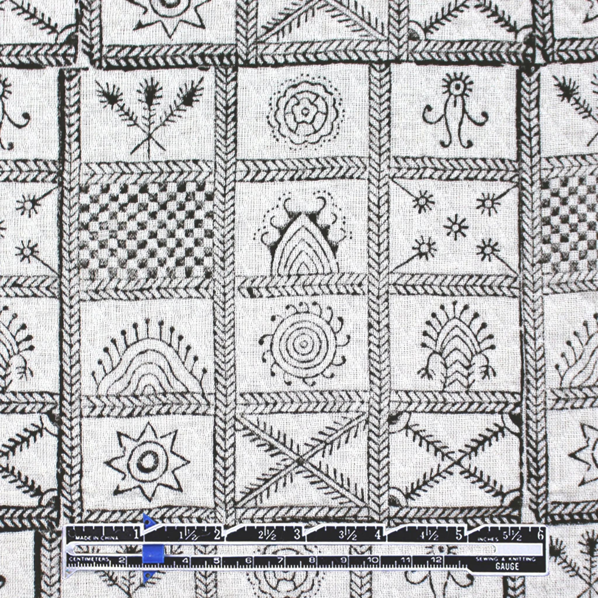 deadstock 'heartland quilt' all-cotton double gauze