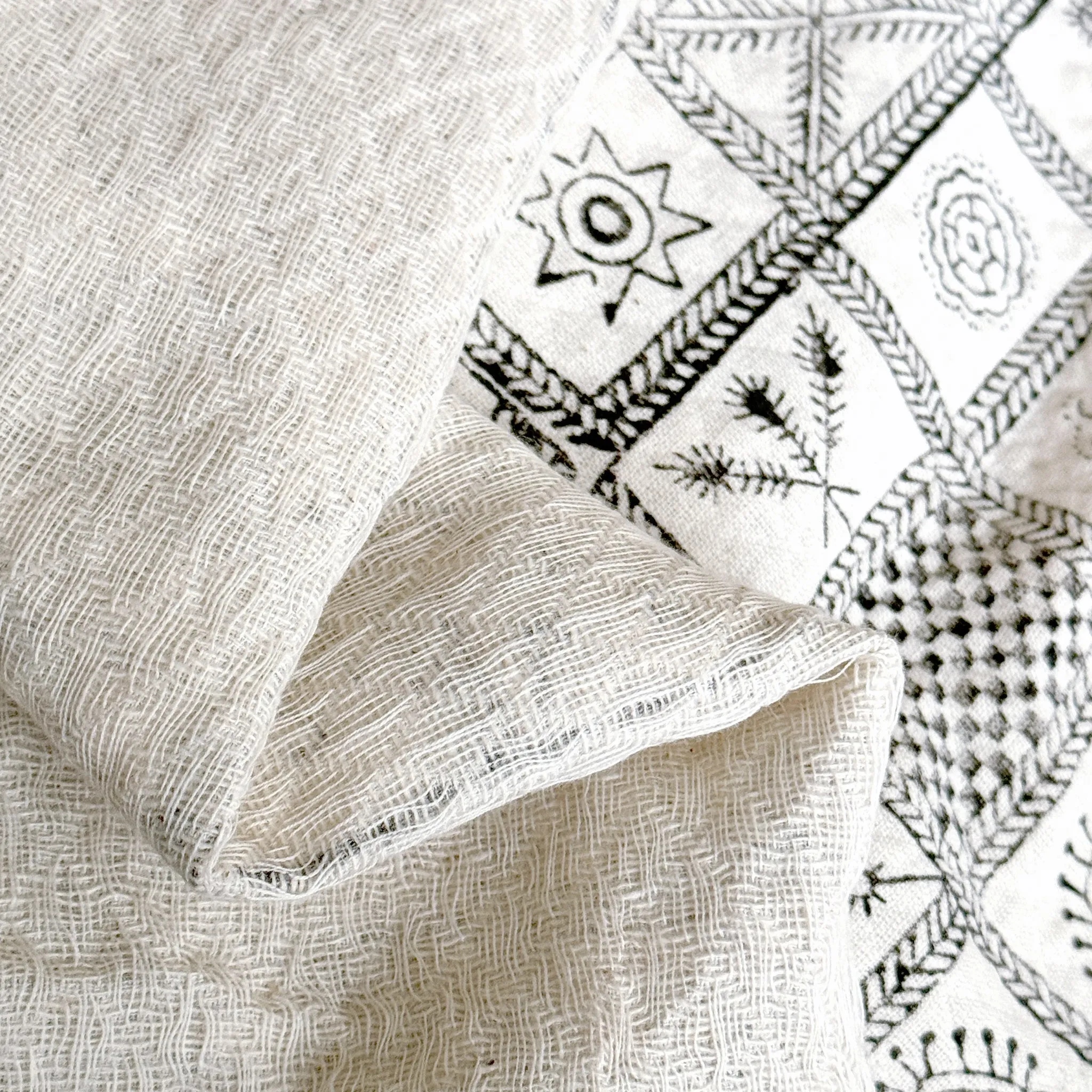 deadstock 'heartland quilt' all-cotton double gauze