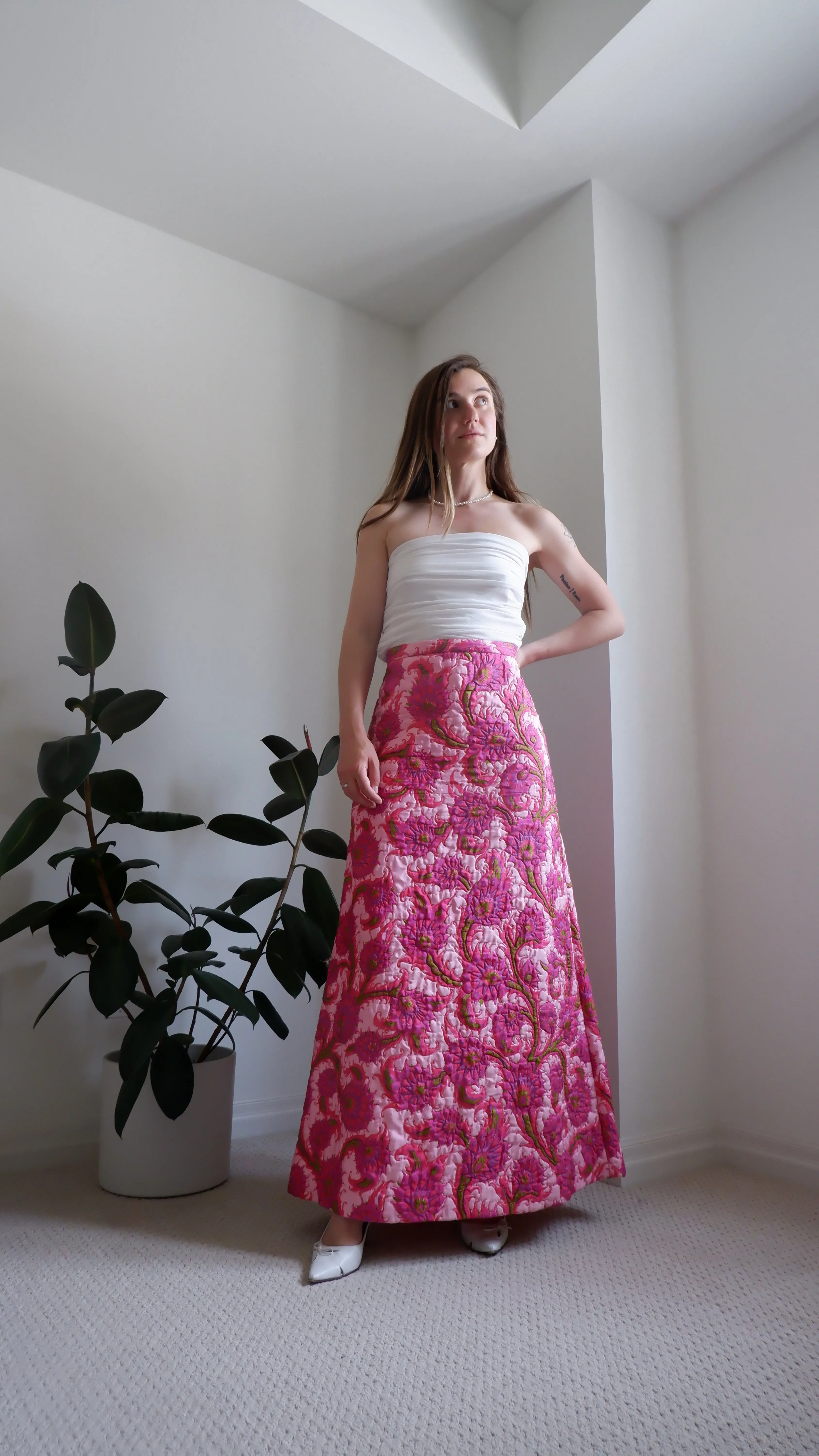 Handmade Quilted Maxi Skirt - 6