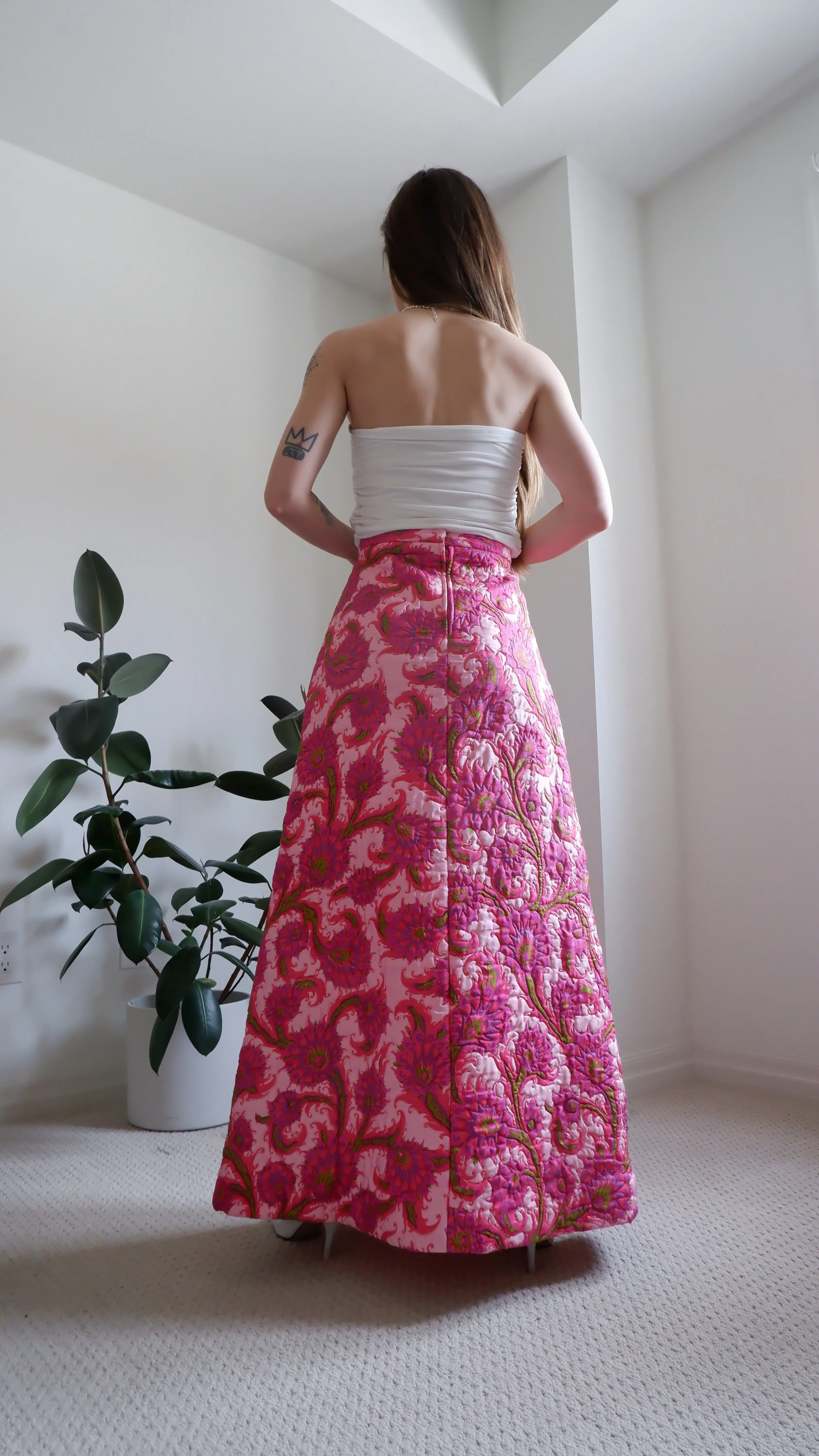 Handmade Quilted Maxi Skirt - 6