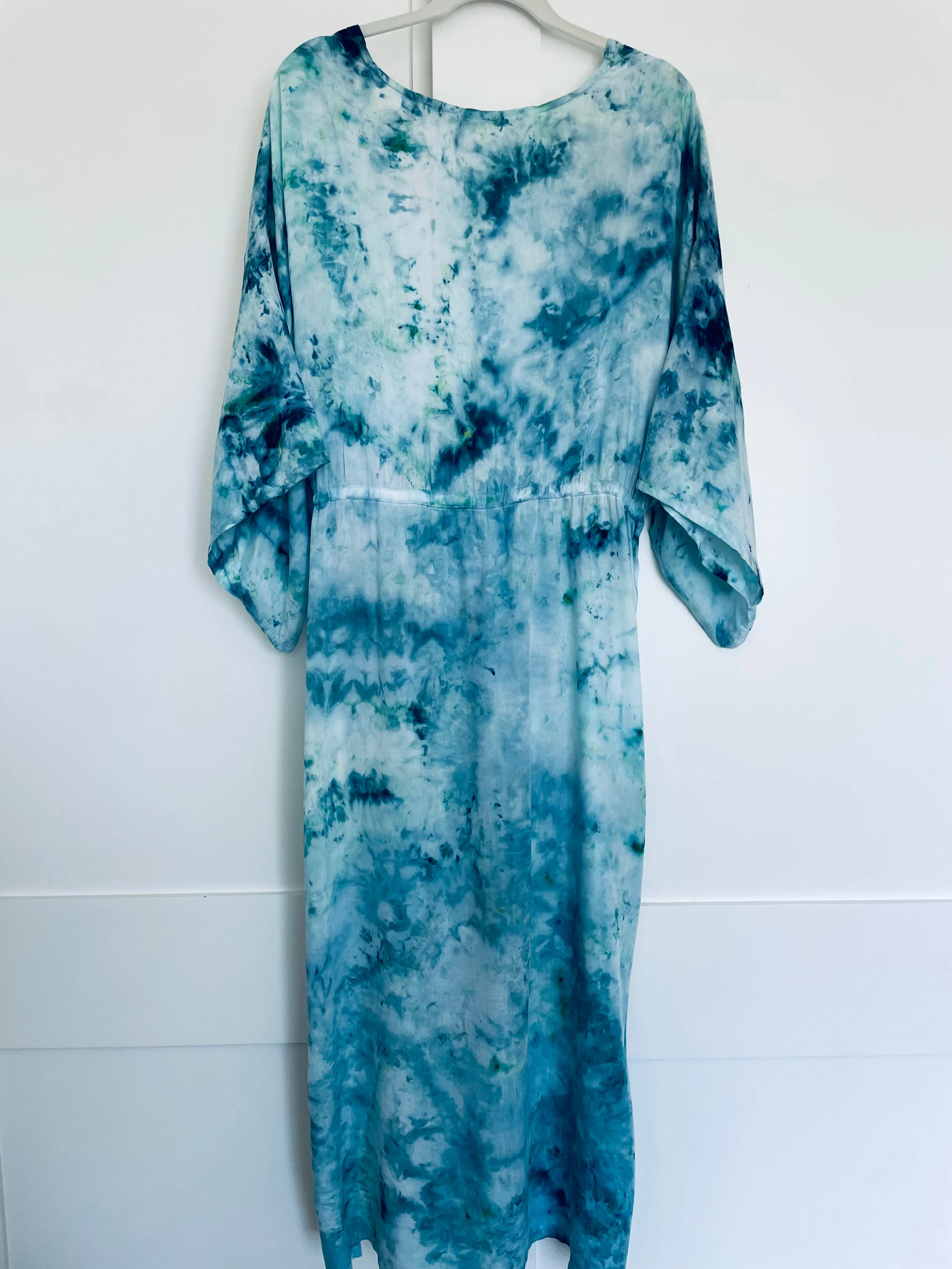 Large Water Tie Dye Duster