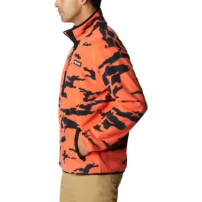 Men Field Roc Backbowl Fleece Full Zip - Red Quartz Roc Fields Camo Print Black