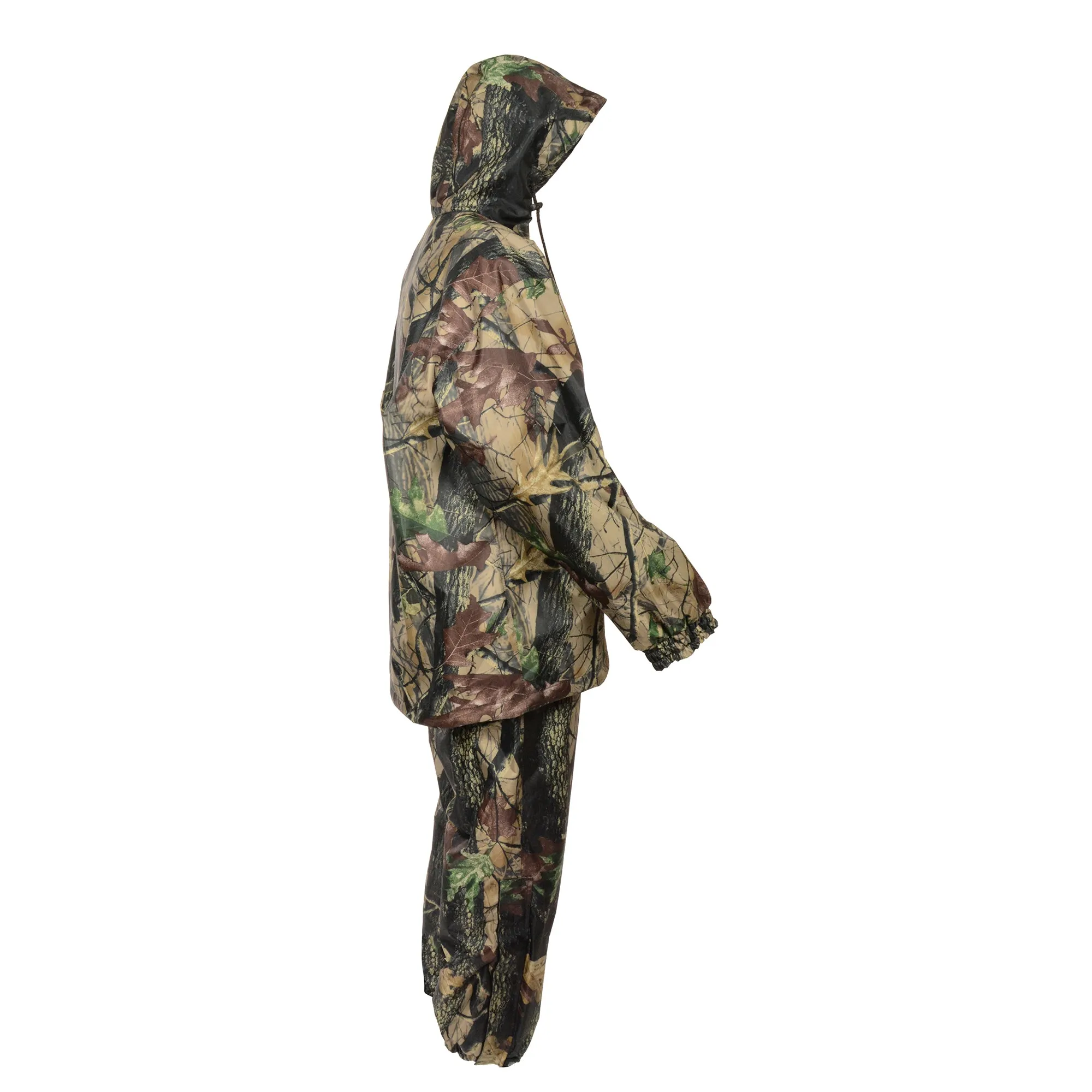 Men's Jungle Camouflage Rain Suit High Performance Features