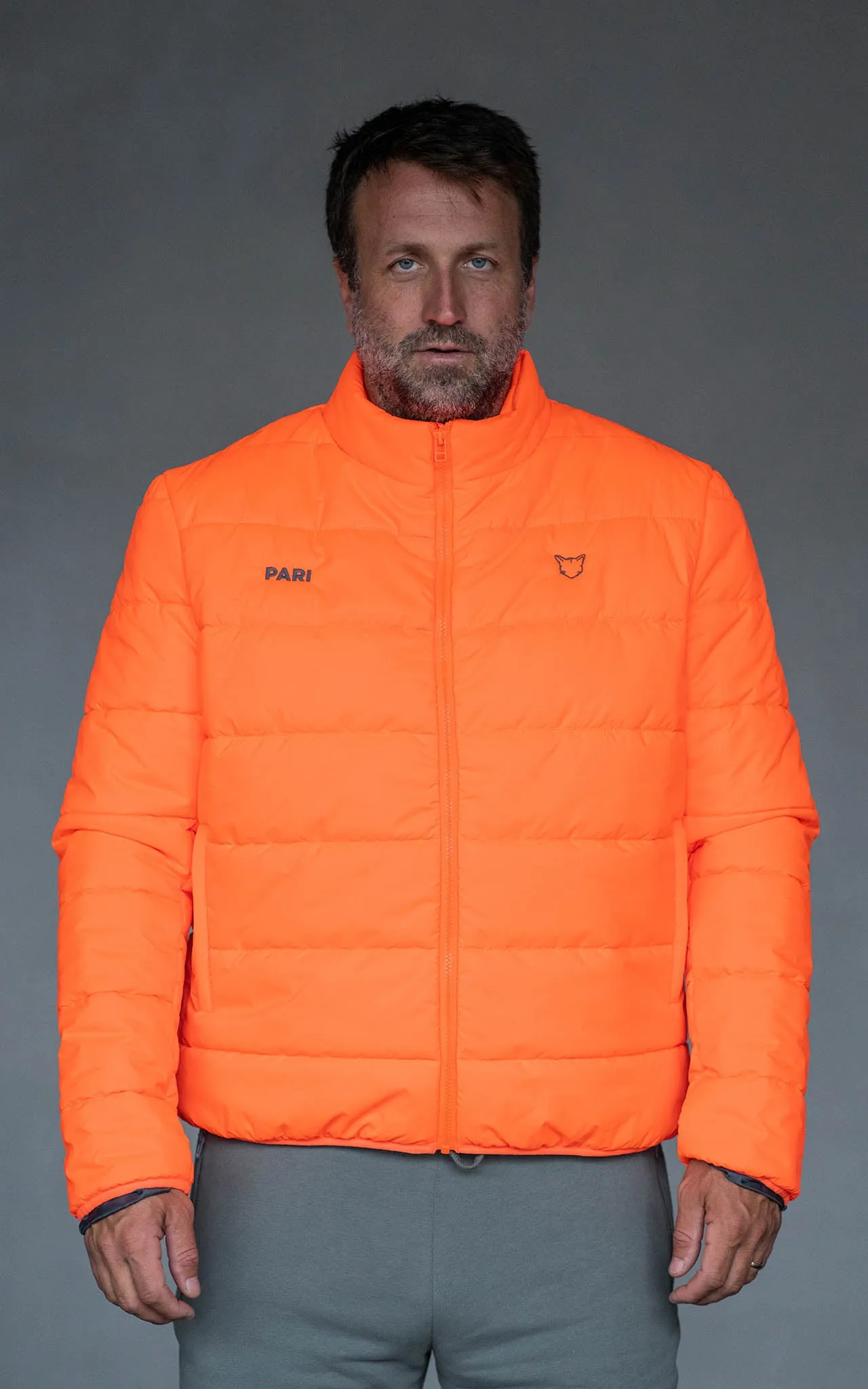 ORANGE END OF SUMMER LIGHT DOWN JACKET