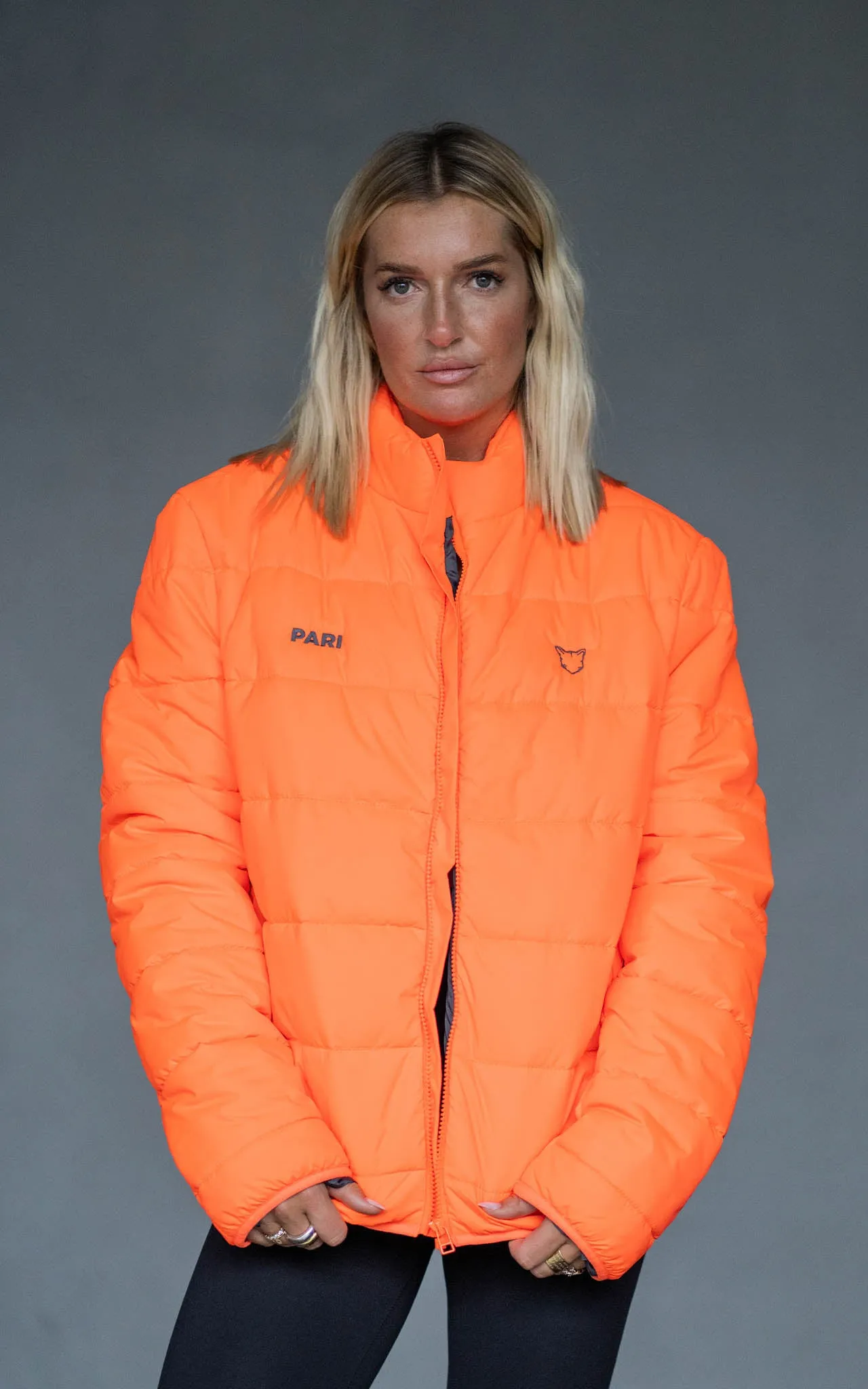 ORANGE END OF SUMMER LIGHT DOWN JACKET