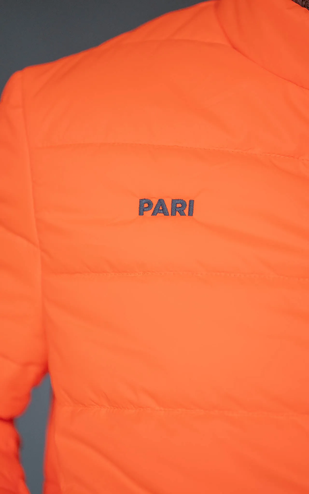 ORANGE END OF SUMMER LIGHT DOWN JACKET