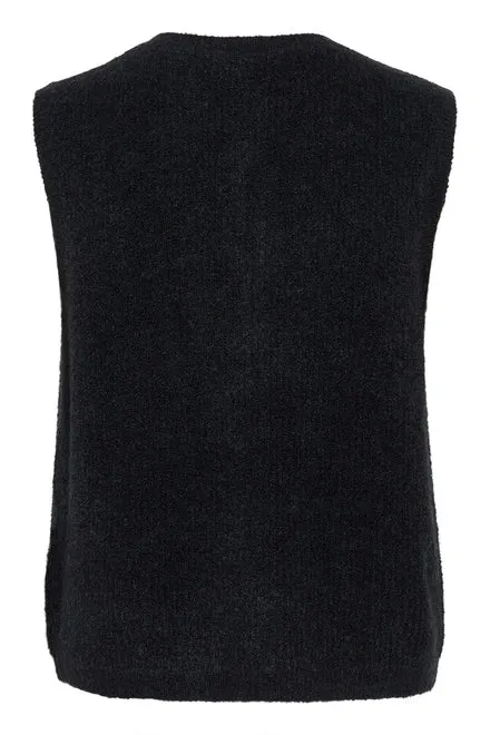 PART TWO PIMIRA KNITTED WAISTCOAT DARK NAVY