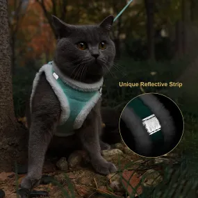 Plush Warm Vest Dog Leash