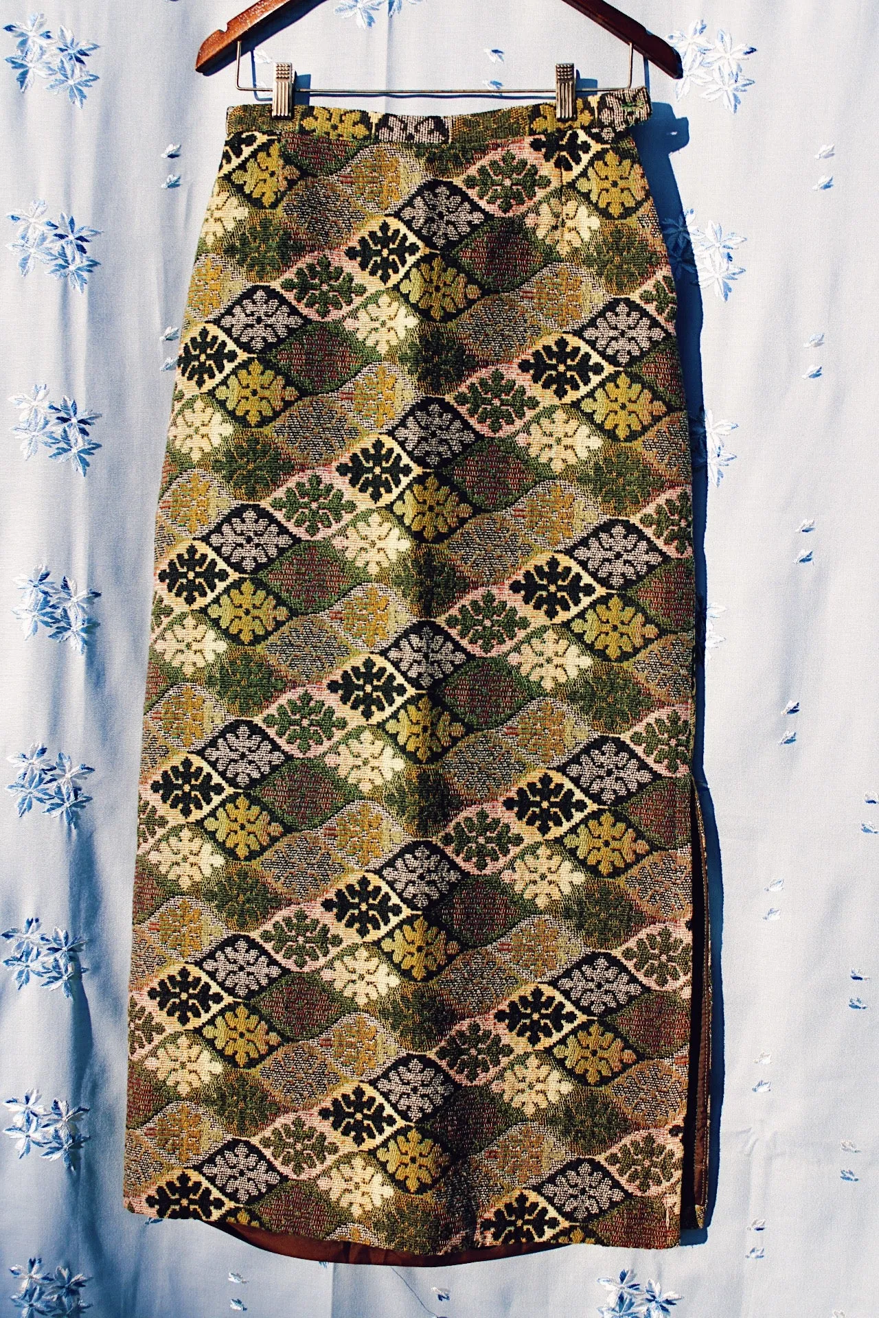 Quilted Maxi Skirt