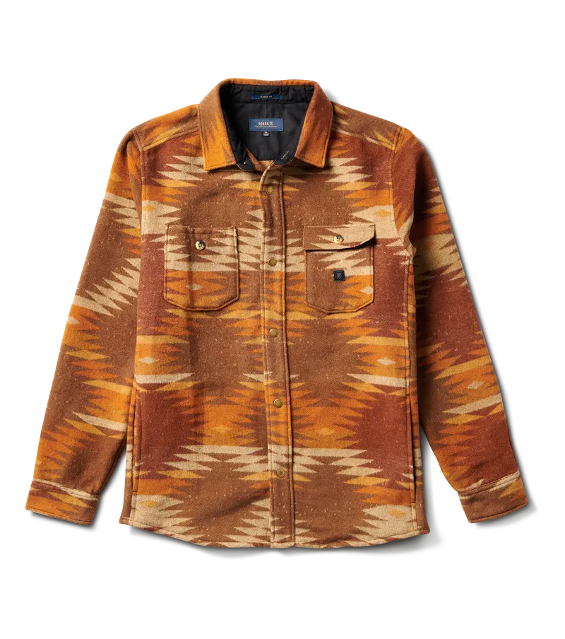 Roark Andes Long Sleeve Flannel Over Shirt - Dark Brown