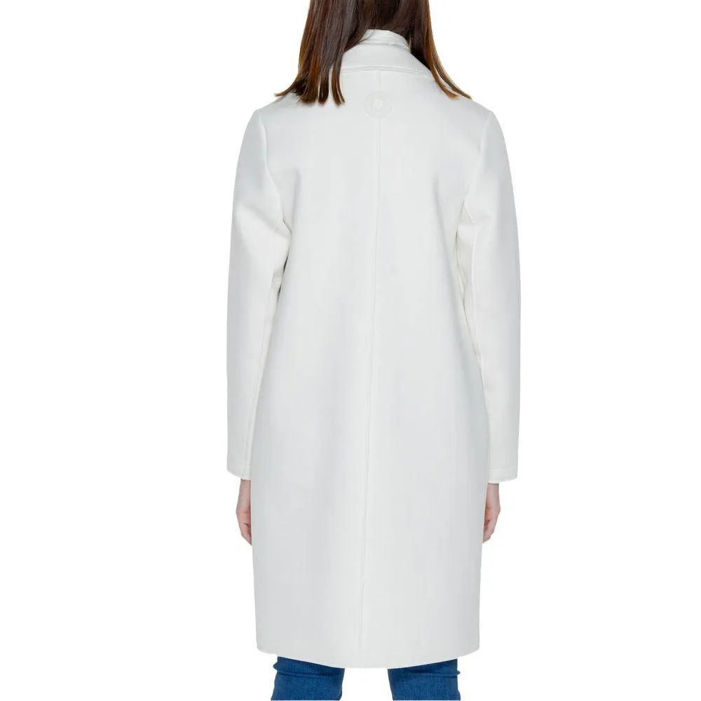 Street One White Polyester Jackets & Coat