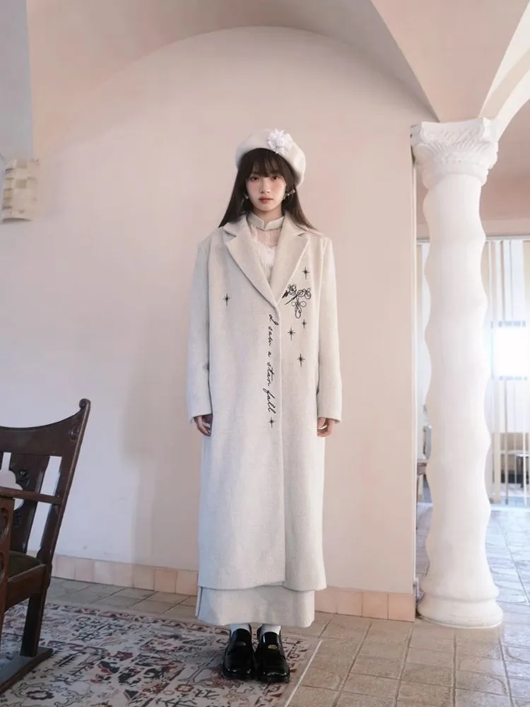 Tweed Long Jacket Coat【s0000004905】