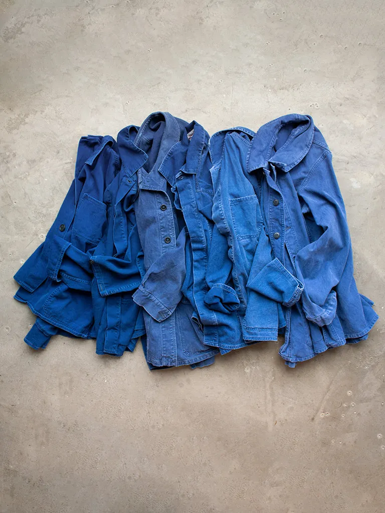 Vintage European Workwear Chore Jacket - Indigo