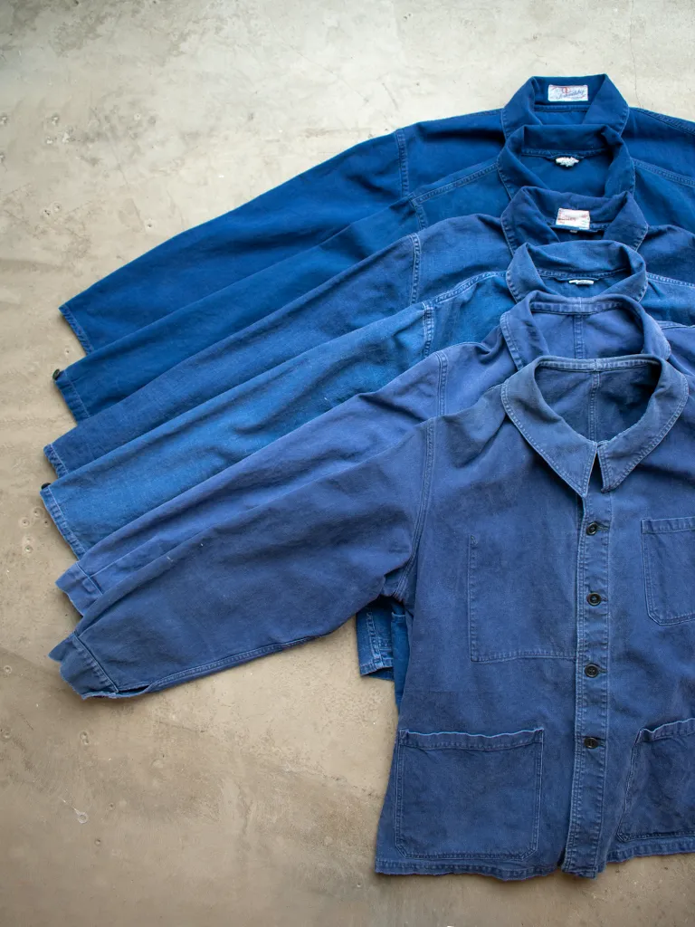 Vintage European Workwear Chore Jacket - Indigo